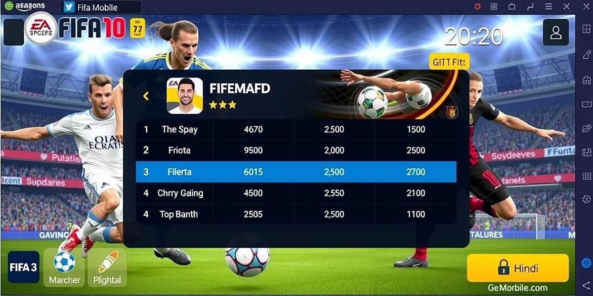 FIFA Mobile showing Indian localization features like Hindi language